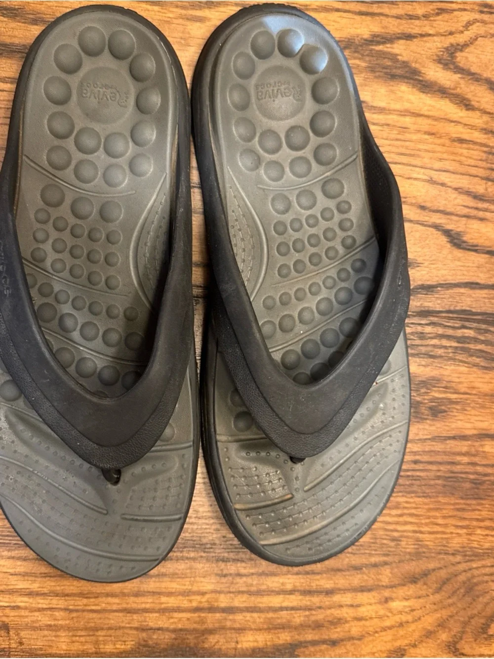 Croc Flip Flop Sandals Black/Gray size 11 M